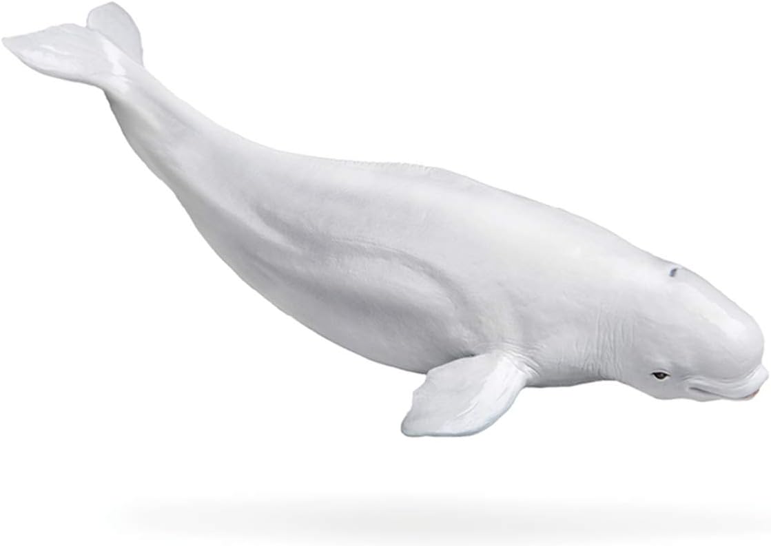 PNSO シロイルカ ベルーガ シロクジラ 海洋動物 フィギュア PVC プラモデル 模型 18.2cm