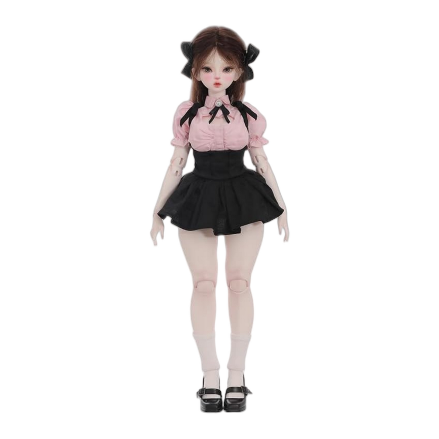 shuga fairy 1/4 スケール 球体関節人形 女 Joan メイド服 学園風 BJDドール 塗装済み 可動 フィギュア 身長41CM メイク済み 仮装でき 樹脂