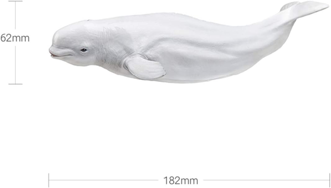 PNSO シロイルカ ベルーガ シロクジラ 海洋動物 フィギュア PVC プラモデル 模型 18.2cm