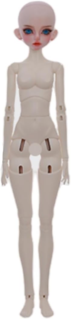 BACALYSO | shuga fairy 1/4 スケール 球体関節人形 女 Nancy ブルースカート 少女 BJDドール 可動 フィギュア 身長44CM メイク済み 仮装でき プリンセス ドレス 可愛い 樹脂 洋服セット 誕生日 プレゼント (素体(化粧済み))
