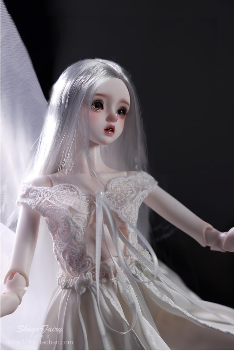 shuga fairy 1/4 スケール 球体関節人形 女 バレリーナ バレ脚 BJDドール 塗装済み 可動 フィギュア 身長48CM メイク済み 仮装でき 樹脂 洋服セット