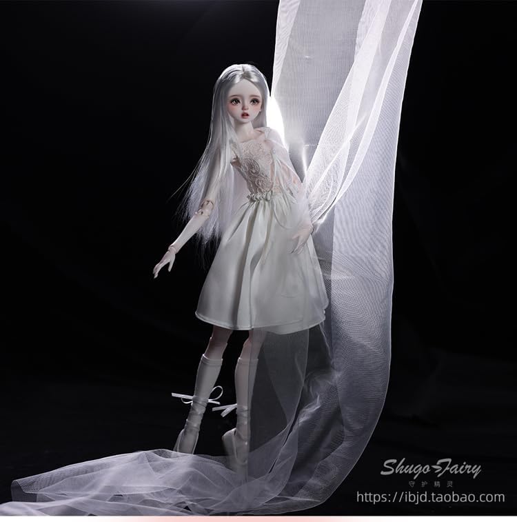shuga fairy 1/4 スケール 球体関節人形 女 バレリーナ バレ脚 BJDドール 塗装済み 可動 フィギュア 身長48CM メイク済み 仮装でき 樹脂 洋服セット