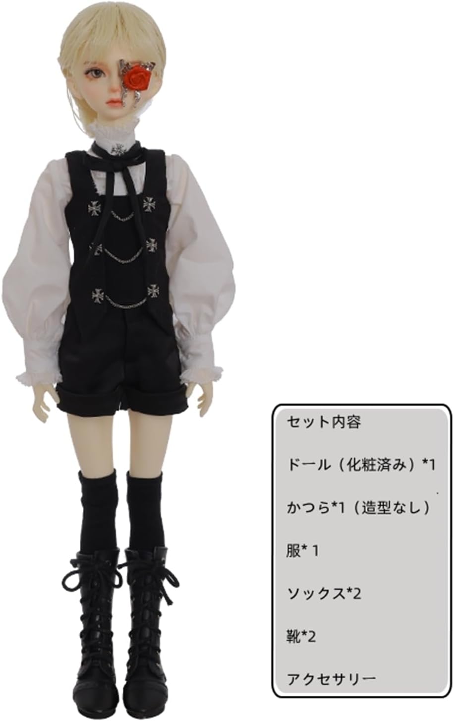 shuga fairy 1/4 スケール 球体関節人形 男 王子 バラ BJDドール 塗装済み 可動 フィギュア 身長41.5CM メイク済み 樹脂 洋服セット