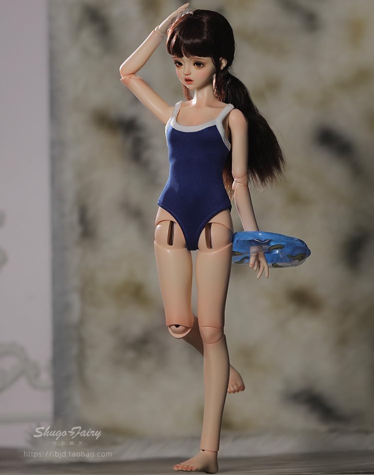 shuga fairy 1/4 スケール 球体関節人形 女 水着少女 水泳部 学園 BJDドール 塗装済み 可動 フィギュア 身長43.5CM メイク済み 樹脂 洋服セット