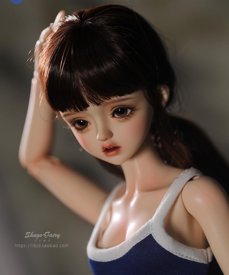 shuga fairy 1/4 スケール 球体関節人形 女 水着少女 水泳部 学園 BJDドール 塗装済み 可動 フィギュア 身長43.5CM メイク済み 樹脂 洋服セット