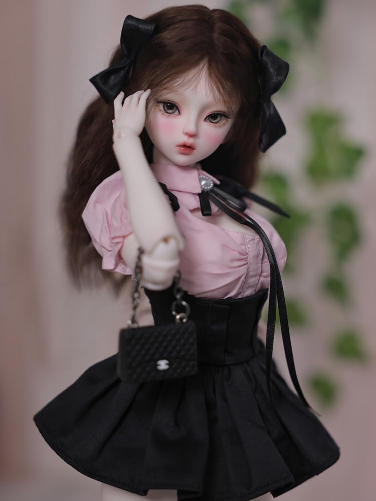 shuga fairy 1/4 スケール 球体関節人形 女 Joan メイド服 学園風 BJDドール 塗装済み 可動 フィギュア 身長41CM メイク済み 仮装でき 樹脂