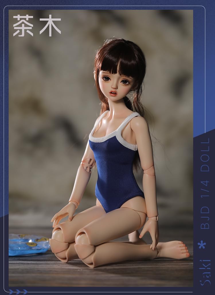 shuga fairy 1/4 スケール 球体関節人形 女 水着少女 水泳部 学園 BJDドール 塗装済み 可動 フィギュア 身長43.5CM メイク済み 樹脂 洋服セット