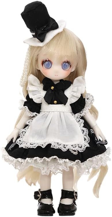 shuga fairy 1/8 スケール 球体関節人形 女 メイド少女 幼女体 学園 BJDドール 塗装済み 可動 フィギュア 身長14.5CM メイク済み 樹脂 洋服セット