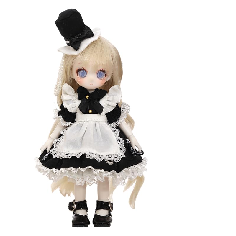 shuga fairy 1/8 スケール 球体関節人形 女 メイド少女 幼女体 学園 BJDドール 塗装済み 可動 フィギュア 身長14.5CM メイク済み 樹脂 洋服セット