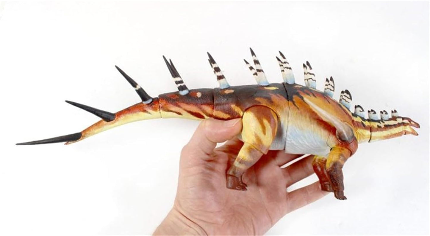 Beasts of the Mesozoic/Cenozoic Medieval Beasts 1/18 Kentrosaurus Jurassic Dinosaur Figure, 13.4 inches (34 cm), 22 Movable Positions, PVC Model, Plastic Model, Toy, Freestanding, Exhibition Model