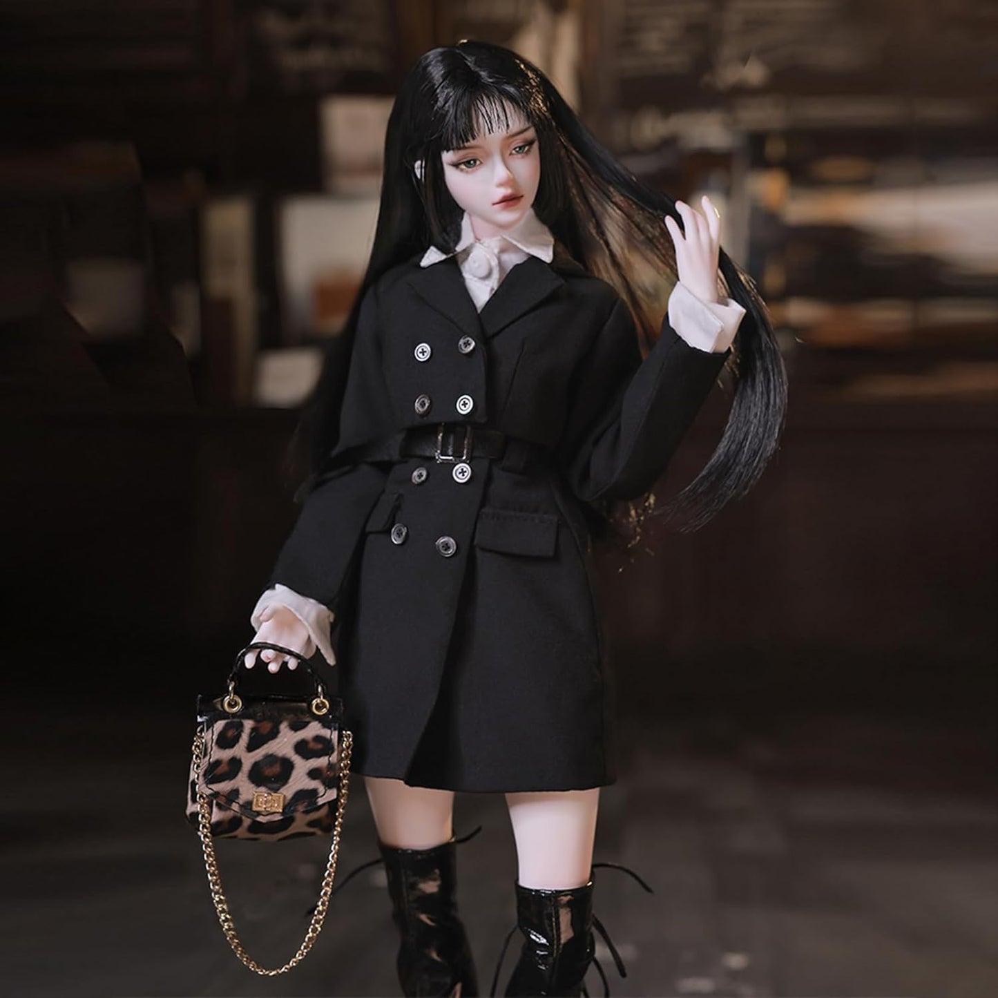BACALYSO | shuga fairy 1/4 スケール 球体関節人形 女 Anubis 貴族少女 BJDドール 可動 フィギュア 身長44CM メイク済み 仮装でき プリンセス ドレス 可愛い 樹脂 洋服セット 誕生日 プレゼント (素体(化粧済み))