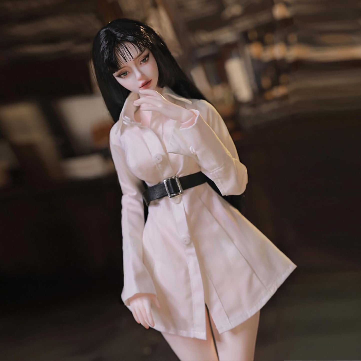 BACALYSO | shuga fairy 1/4 スケール 球体関節人形 女 Anubis 貴族少女 BJDドール 可動 フィギュア 身長44CM メイク済み 仮装でき プリンセス ドレス 可愛い 樹脂 洋服セット 誕生日 プレゼント (素体(化粧済み))