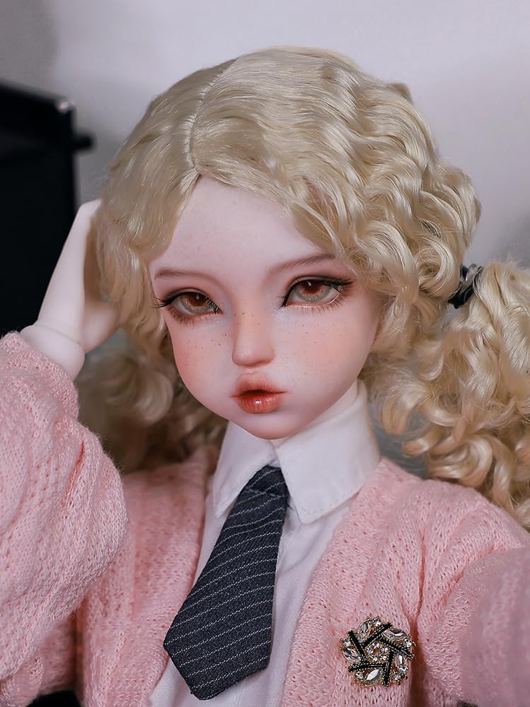 BACALYSO | shuga fairy 1/3 スケール 球体関節人形 女 Xaria アメリカン貴族学院風 少女 BJDドール 可動 フィギュア 身長60.5CM メイク済み 仮装でき プリンセス ドレス 可愛い 樹脂 洋服セット プレゼント (素体(化粧済み))