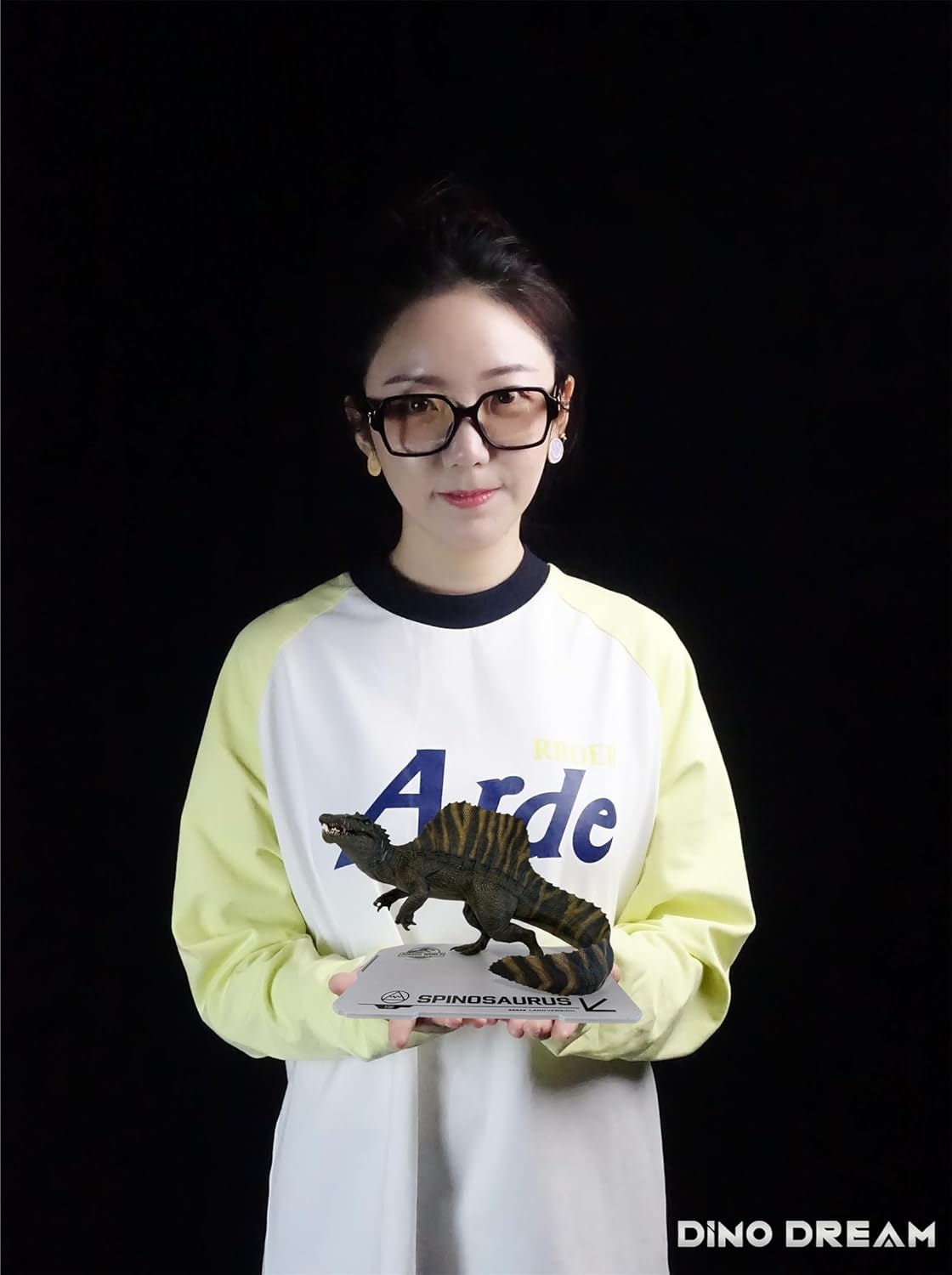 DINO DREAM 1/30 サイズ スピノサウルス 立ち姿 白亜紀 ティタノサウルス類 鳥吻類 恐竜 22cm級 フィギュア 樹脂 プラモデル 模型 シーン 情景セット 塗装済 台座付き