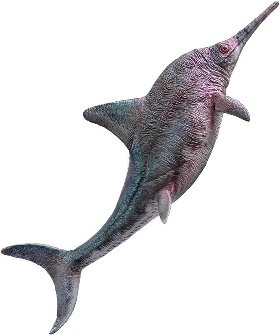 PNSO オフタルモサウルス 大きい目 魚竜 Ophthalmosaurus 水棲爬虫類 恐竜 リアル 海洋動物フィギュア PVC プラモデル 大人 おもちゃ 模型 プレゼント プレミアム 48cm級 オリジナルBOX 台座付き 塗装済 完成品