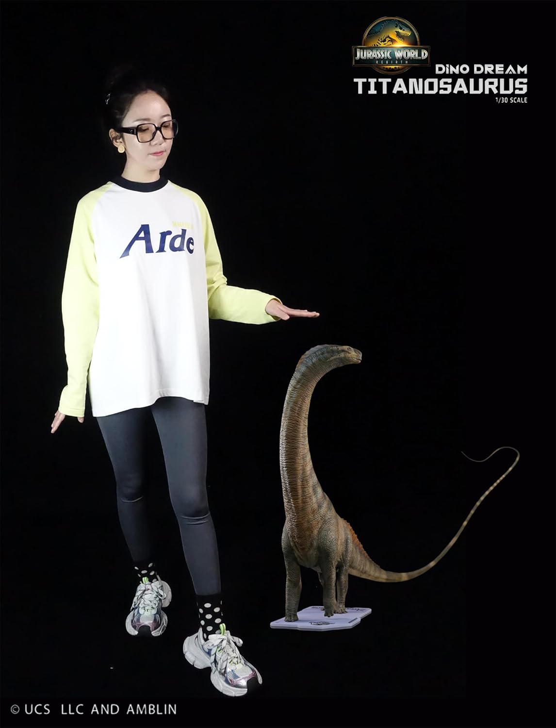 DINO DREAM 1/30 サイズ ティタノサウルス 白亜紀 ティタノサウルス類 竜脚類 植物食 恐竜 69cm級 フィギュア 樹脂 プラモデル 模型 シーン 情景セット 塗装済 台座付き