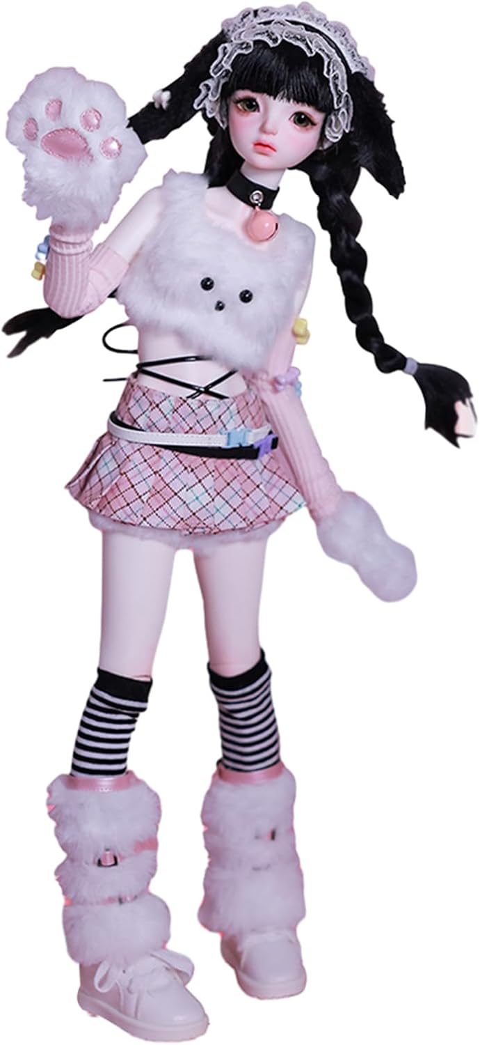 BACALYSO | shuga fairy 1/4 スケール 球体関節人形 女 猫少女 center ステージ BJDドール 可動 フィギュア 身長43.5CM メイク済み 仮装でき プリンセス風 可愛い 樹脂 洋服セット 誕生日プレゼント