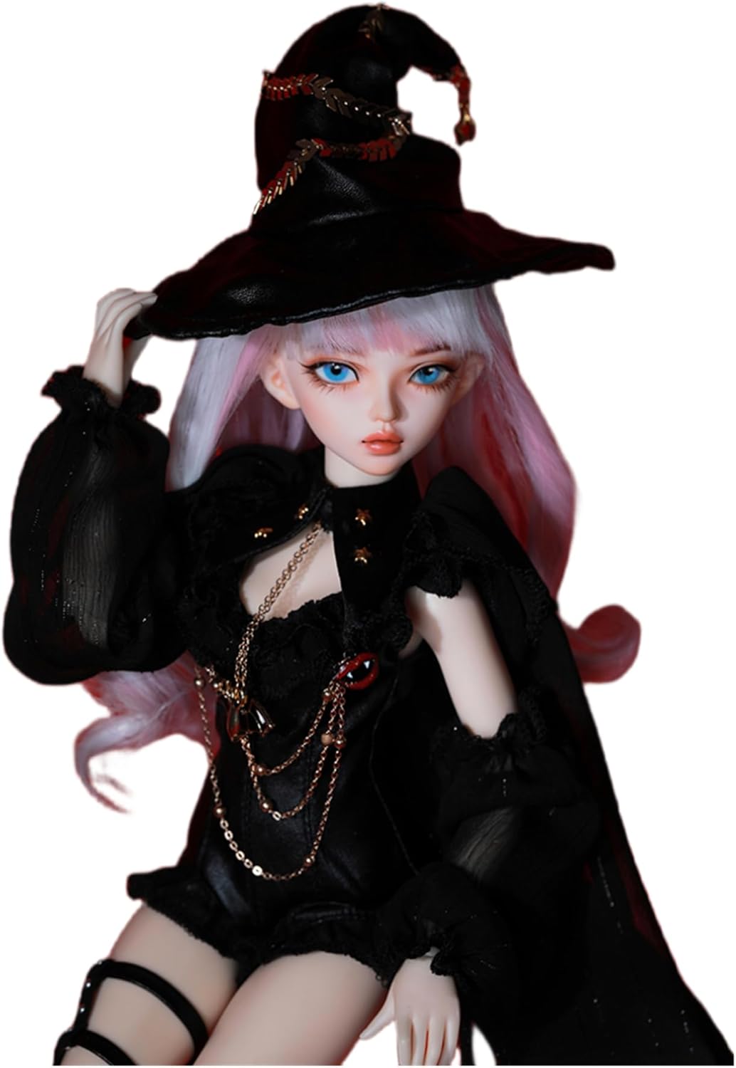 shuga fairy 1/4 スケール 球体関節人形 女 Aurola ハロウィン魔法少女 BJDドール 塗装済み 可動 フィギュア 身長41CM メイク済み 樹脂 洋服セット