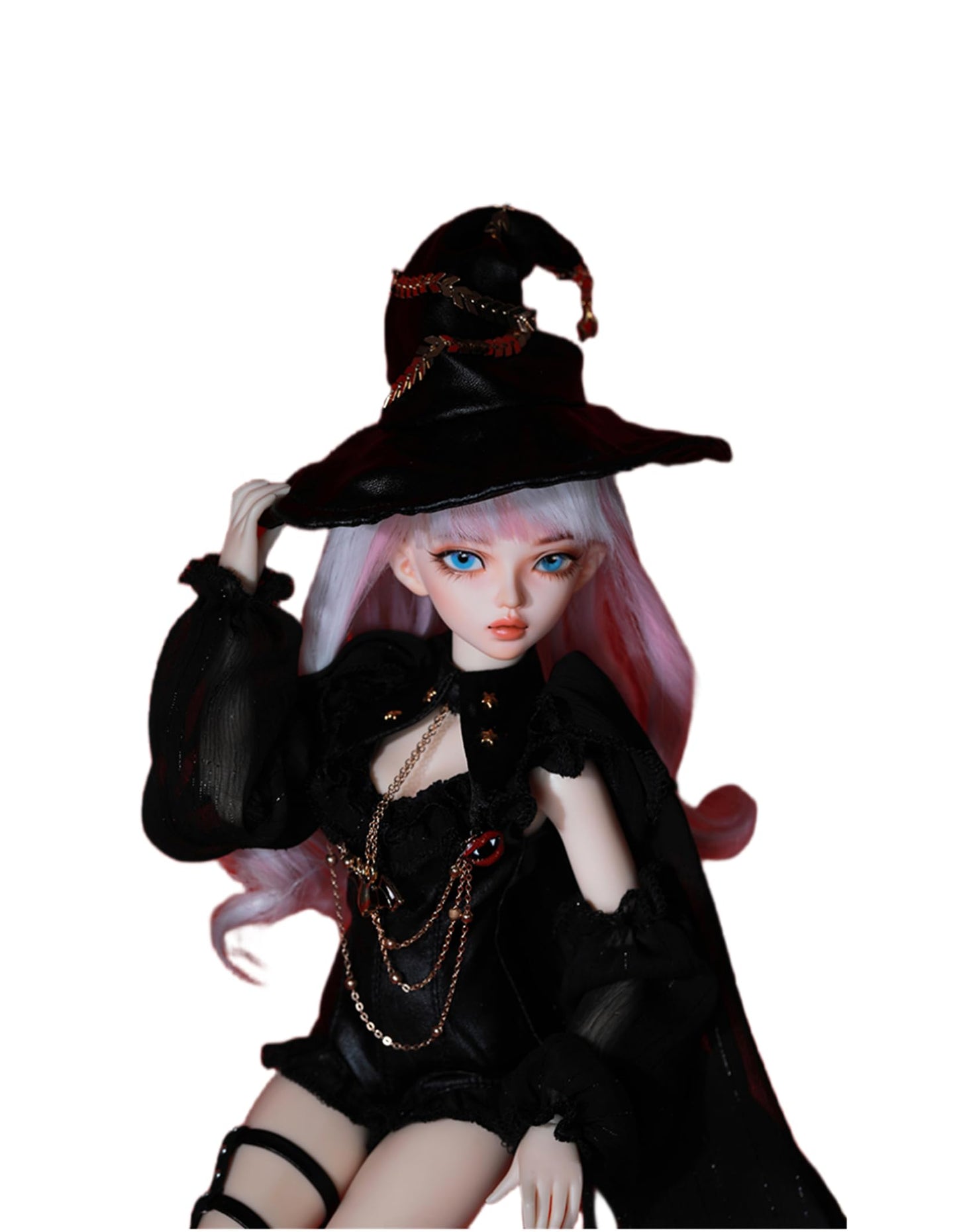 shuga fairy 1/4 スケール 球体関節人形 女 Aurola ハロウィン魔法少女 BJDドール 塗装済み 可動 フィギュア 身長41CM メイク済み 樹脂 洋服セット
