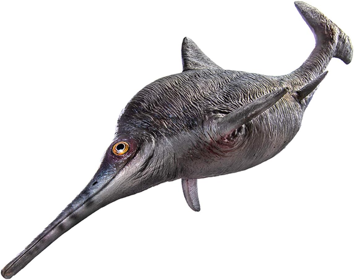 PNSO オフタルモサウルス 大きい目 魚竜 Ophthalmosaurus 水棲爬虫類 恐竜 リアル 海洋動物フィギュア PVC プラモデル 大人 おもちゃ 模型 プレゼント プレミアム 48cm級 オリジナルBOX 台座付き 塗装済 完成品