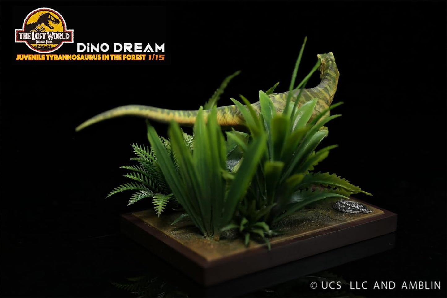 DINO DREAM 1/30 サイズ ティラノサウルス 幼体 フィギュア 中生代白亜紀 肉食 恐竜 16.5cm級 ティラノサウルス属 リアル 樹脂 プラモデル おもちゃ 模型 シーン 情景セット 塗装済 完成品 置物