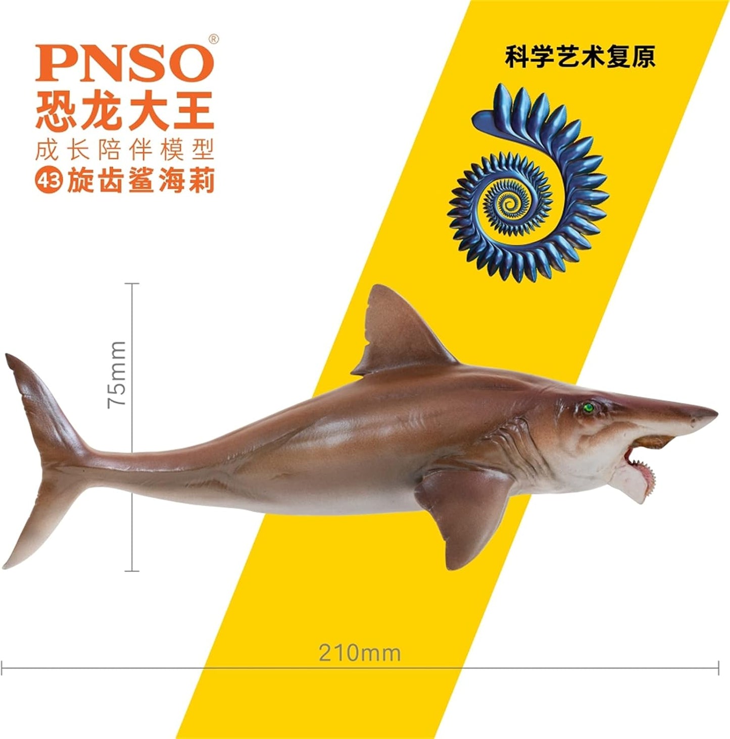 PNSO 成長シリーズ ヘリコプリオン 動物 フィギュア プラモデル おもちゃ 模型 PVC 21cm級