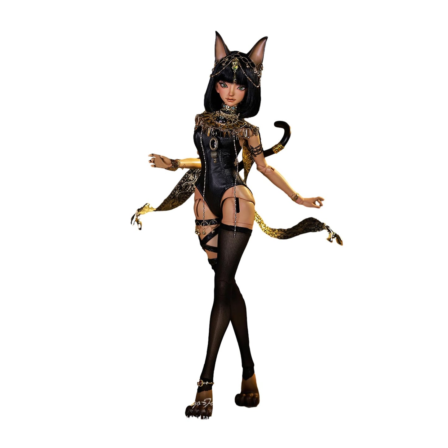 shuga fairy 1/4 スケール 球体関節人形 女 bast エジプトの女神 猫耳 BJDドール 可動 フィギュア 身長48.5CM メイク済み 樹脂 服セット