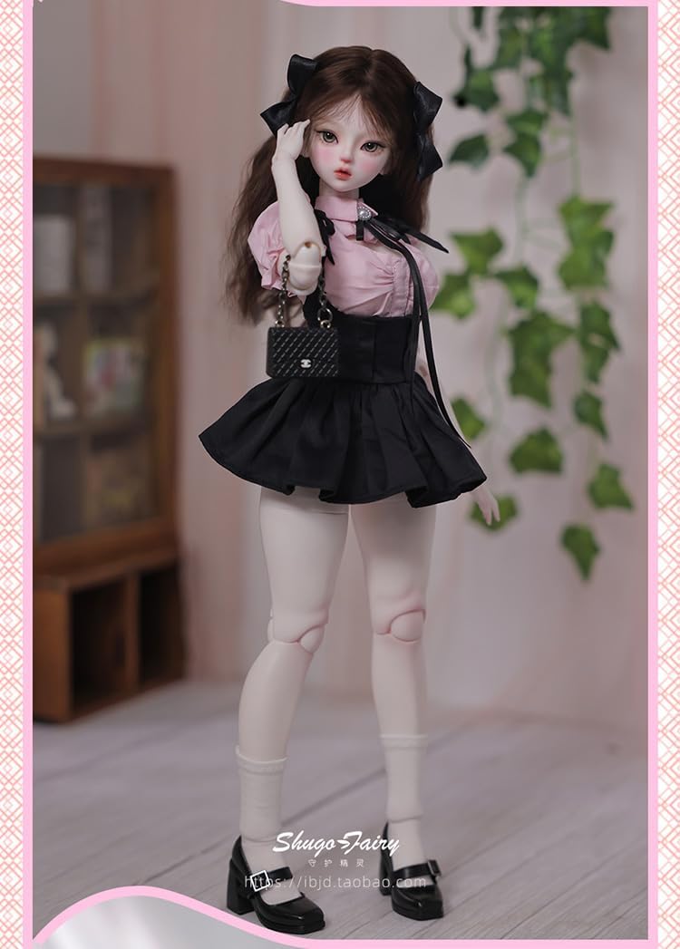 shuga fairy 1/4 スケール 球体関節人形 女 Joan メイド服 学園風 BJDドール 塗装済み 可動 フィギュア 身長41CM メイク済み 仮装でき 樹脂