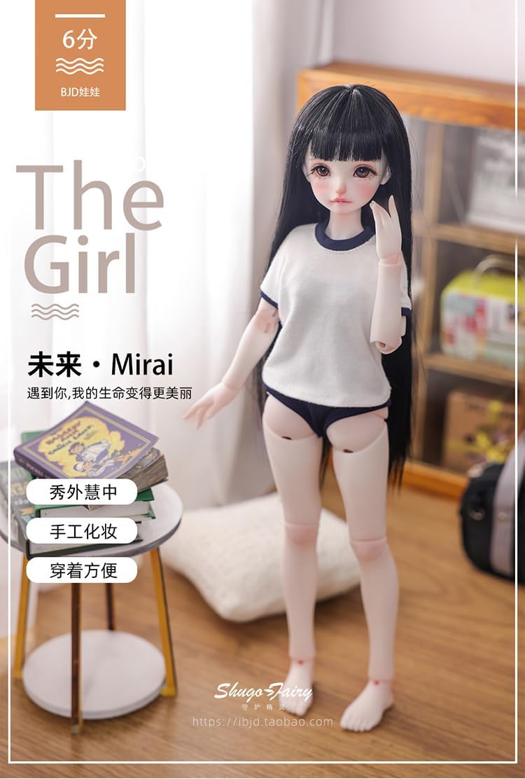 shuga fairy 1/6 スケール 球体関節人形 女 体操少女 スポーツ部 学園 BJDドール 塗装済み 可動 フィギュア 身長34CM メイク済み 樹脂 洋服セット