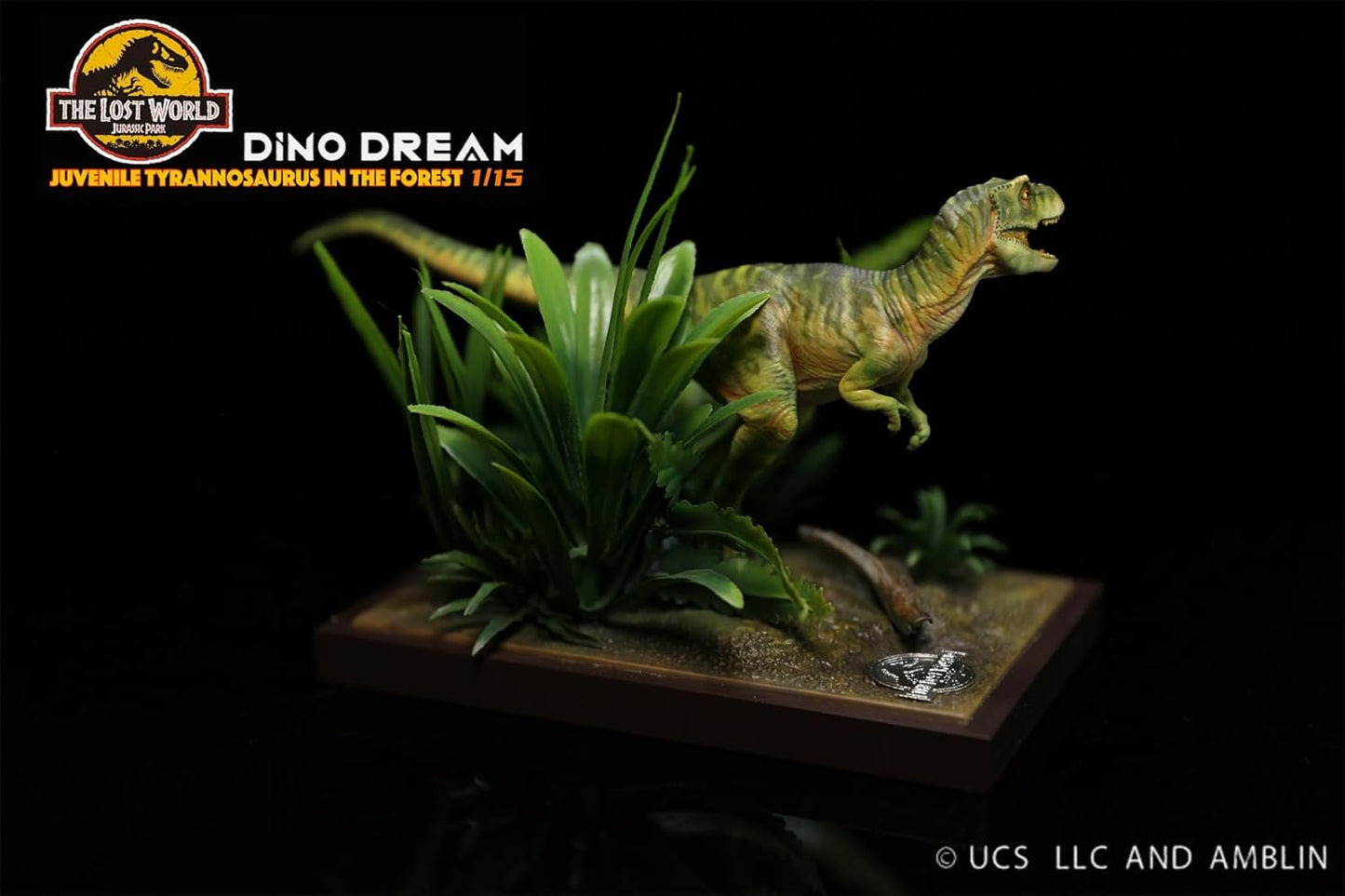 DINO DREAM 1/30 サイズ ティラノサウルス 幼体 フィギュア 中生代白亜紀 肉食 恐竜 16.5cm級 ティラノサウルス属 リアル 樹脂 プラモデル おもちゃ 模型 シーン 情景セット 塗装済 完成品 置物