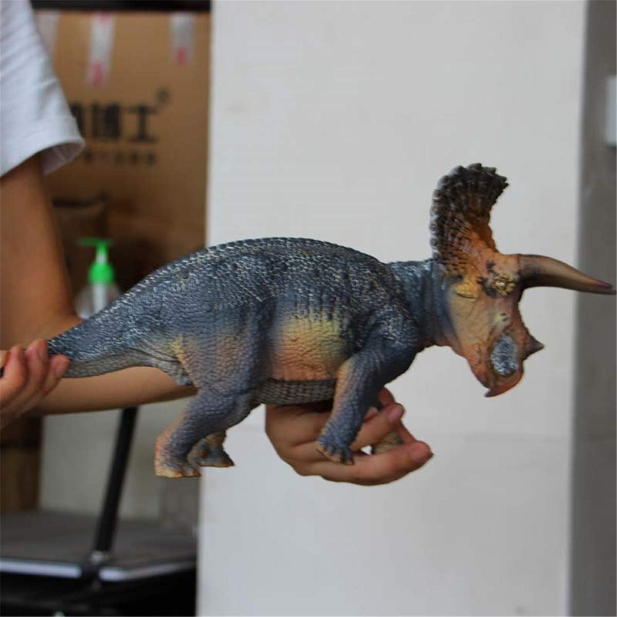 PNSO トリケラトプス 大きい 三角龍 恐竜 動物 フィギュア PVC プラモデル 大人 おもちゃ 模型 38cm級