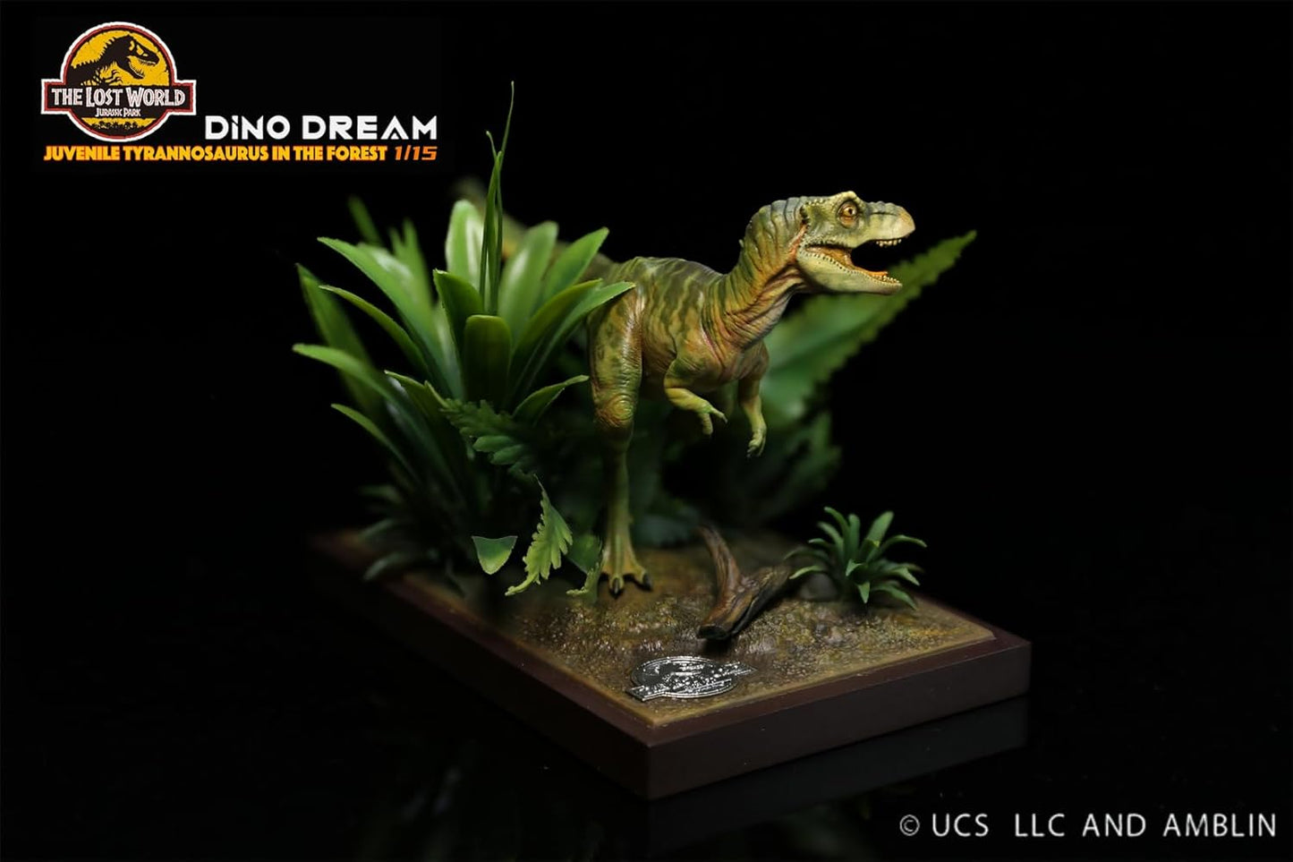 DINO DREAM 1/30 サイズ ティラノサウルス 幼体 フィギュア 中生代白亜紀 肉食 恐竜 16.5cm級 ティラノサウルス属 リアル 樹脂 プラモデル おもちゃ 模型 シーン 情景セット 塗装済 完成品 置物