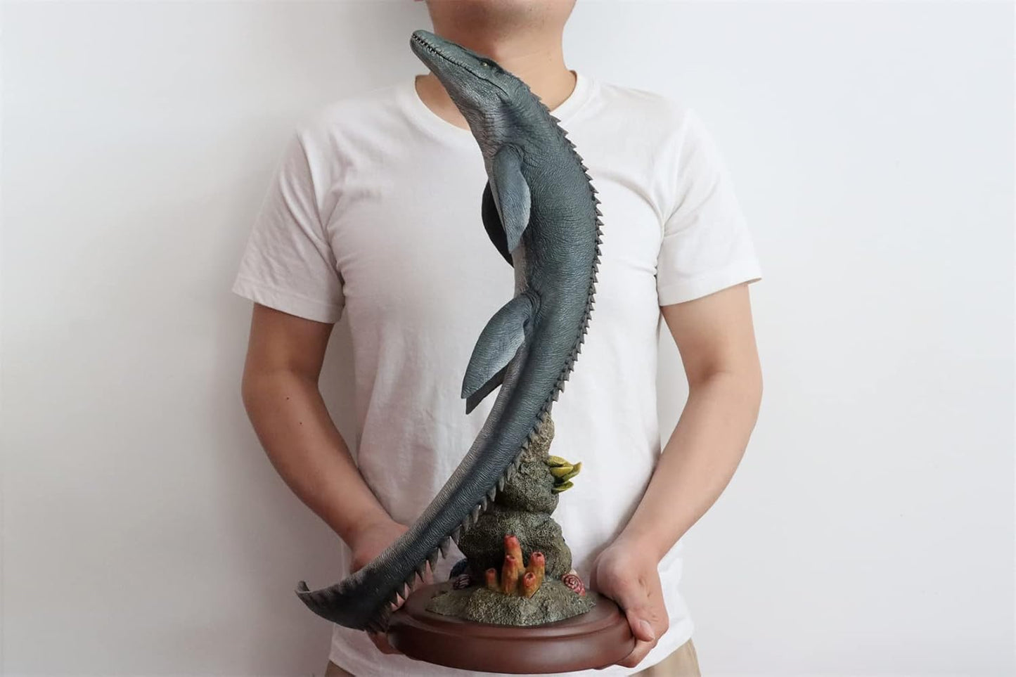Nanmu 本心楠改 1/35 サイズ モササウルス Lord of Abyss 恐竜 フィギュア PVC モデル プレミアム 模型 プラモデル 63cm級