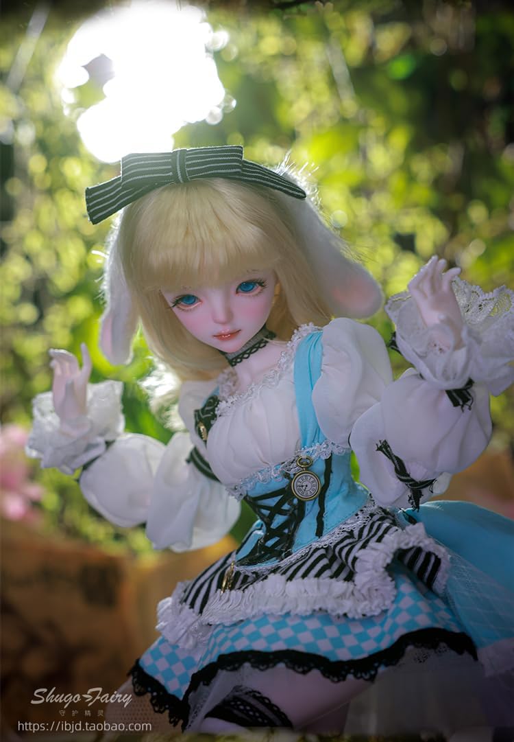 shuga fairy 1/4 スケール 球体関節人形 女 アリス 童話風 アイドル BJDドール 塗装済み 可動 フィギュア 身長40.5CM メイク済み 仮装でき 樹脂 洋服セット