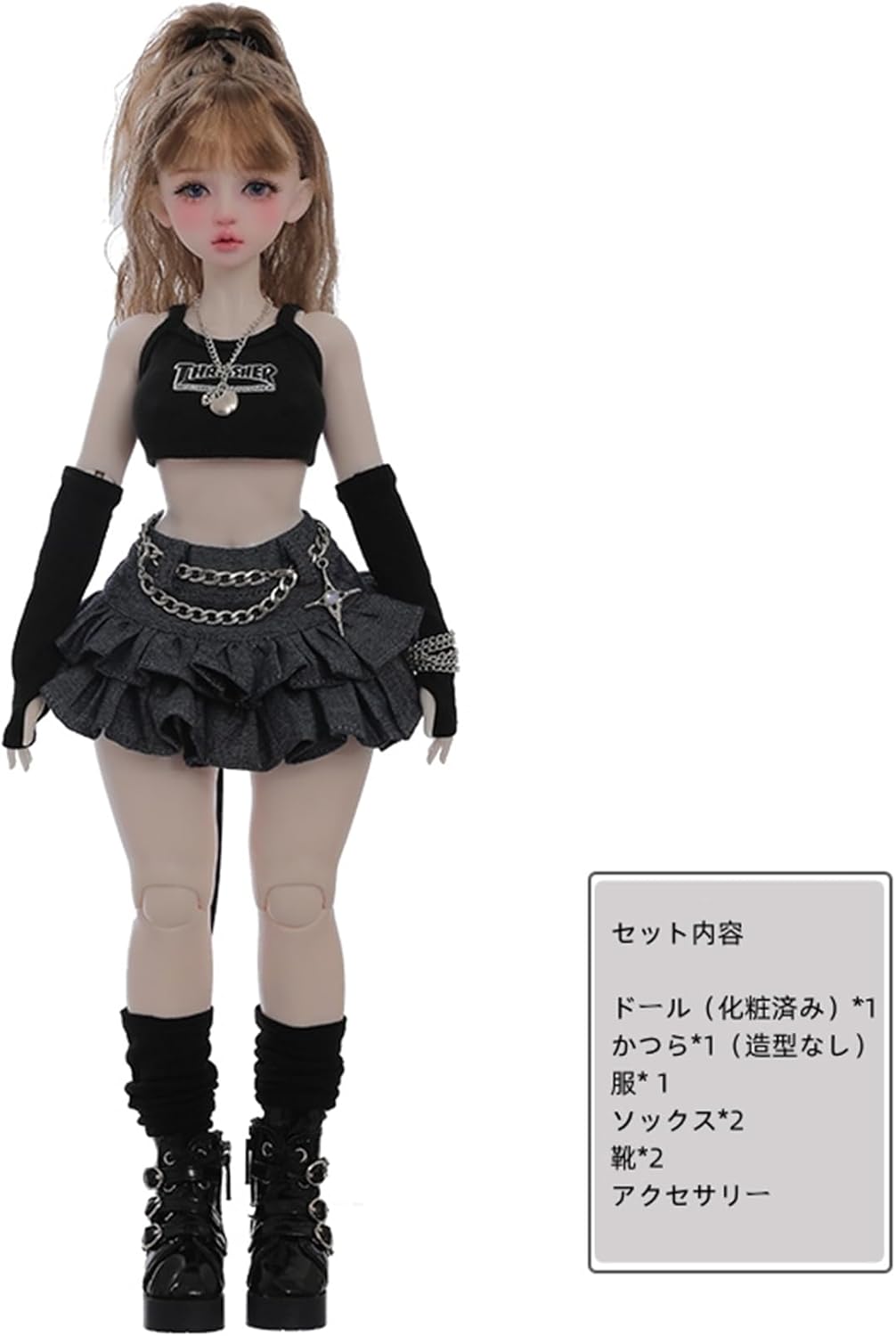 shuga fairy 1/4 スケール 球体関節人形 女 ハニー 双子 BJDドール 塗装済み 可動 フィギュア 身長41CM メイク済み 樹脂 洋服セット