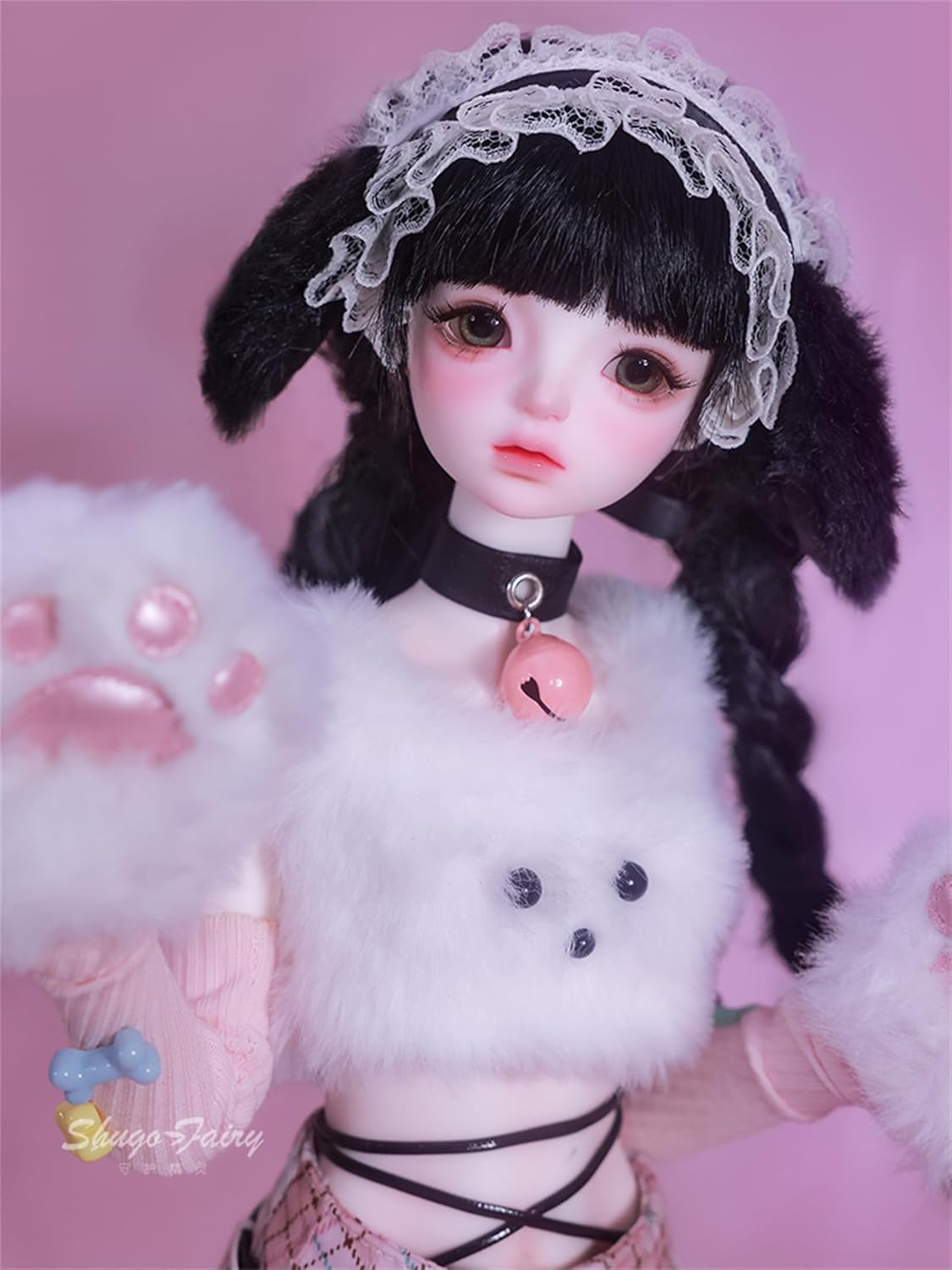 BACALYSO | shuga fairy 1/4 スケール 球体関節人形 女 猫少女 center ステージ BJDドール 可動 フィギュア 身長43.5CM メイク済み 仮装でき プリンセス風 可愛い 樹脂 洋服セット 誕生日プレゼント