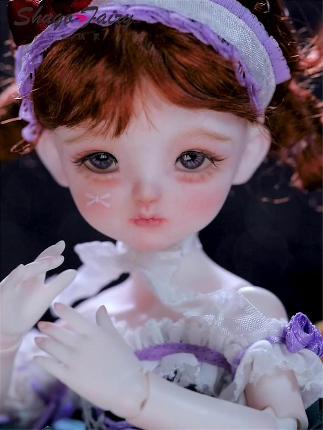 BACALYSO | shuga fairy 1/6 スケール 球体関節人形 女 バレエ 幼女 BJDドール 可動 フィギュア 身長28CM メイク済み 仮装でき プリンセス ドレス 可愛い 樹脂 洋服セット 誕生日 プレゼント (素体(化粧済み))
