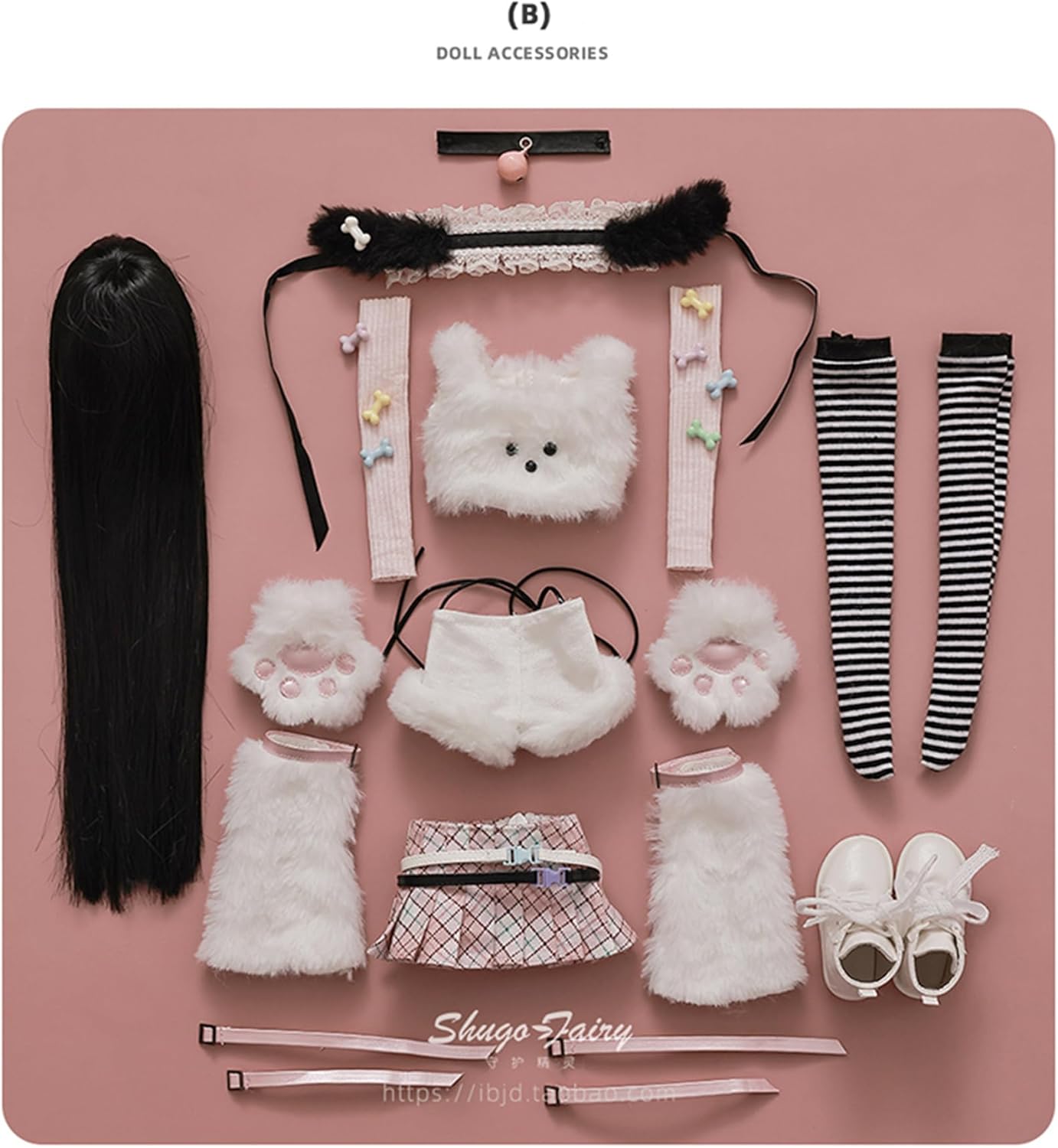 BACALYSO | shuga fairy 1/4 スケール 球体関節人形 女 猫少女 center ステージ BJDドール 可動 フィギュア 身長43.5CM メイク済み 仮装でき プリンセス風 可愛い 樹脂 洋服セット 誕生日プレゼント