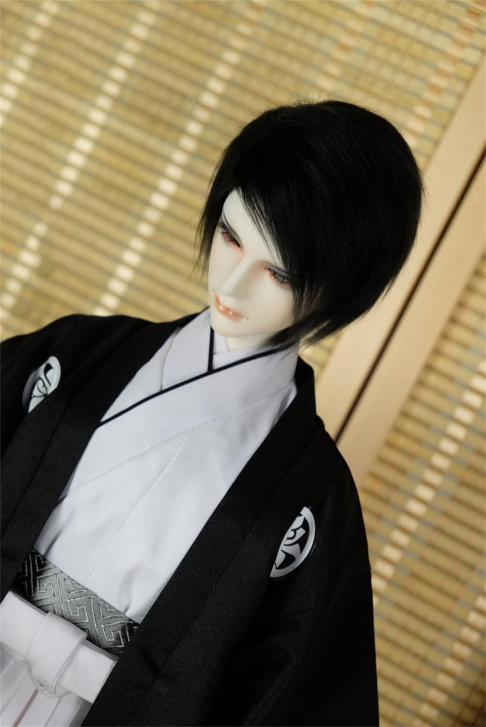 蘭亭集夢 1/3 1/4 1/6 スケール BJD 人形服 和風 紗 羽織 男性 紋付羽織袴 墨悠 着物 正装 男の子 6点セット 振袖 和柄 ドール 人形服 着せ替え 服セット