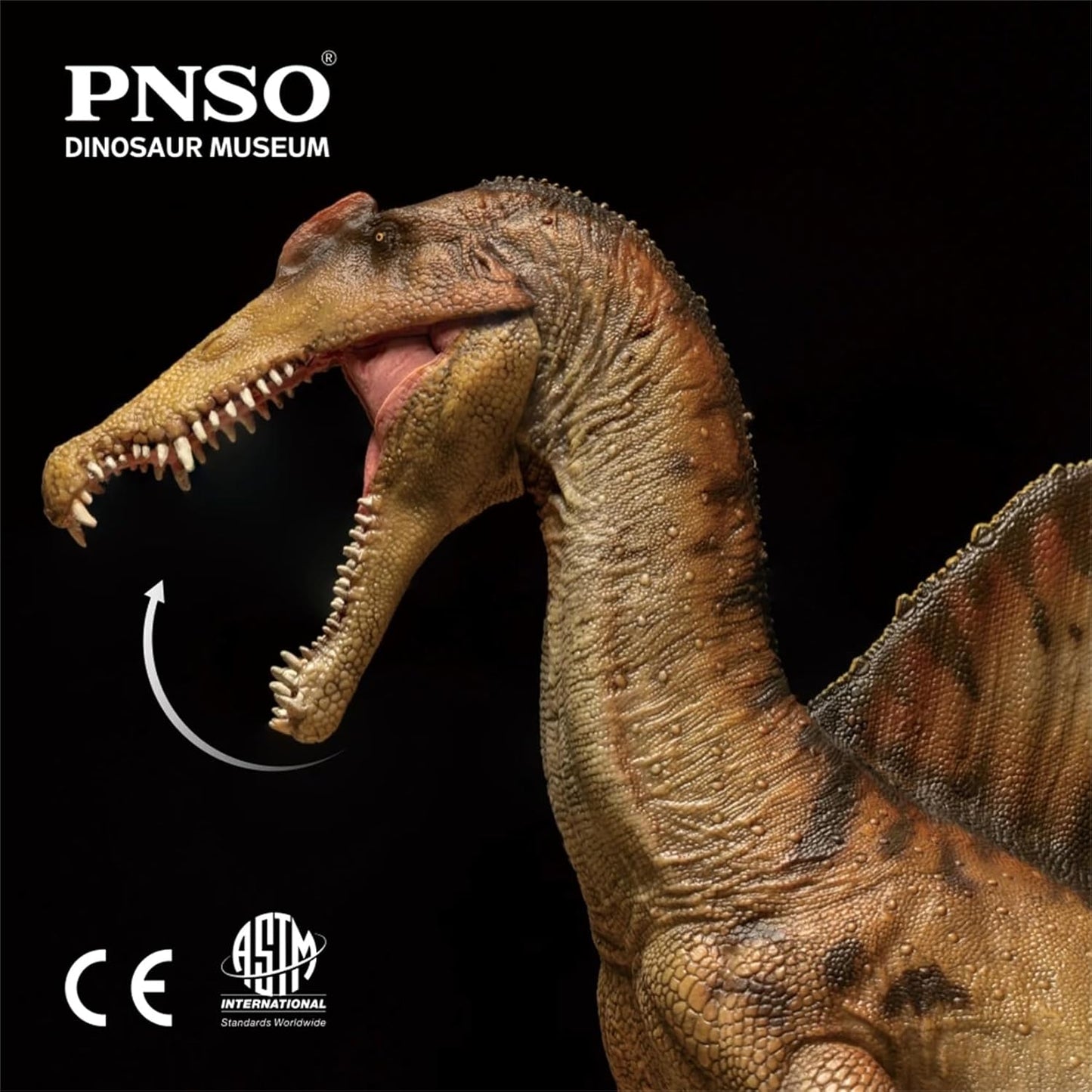 PNSO 恐竜博物館シリーズ スピノサウルス フィギュア 2024版 32.5cm級 恐竜 PVC おもちゃ 模型