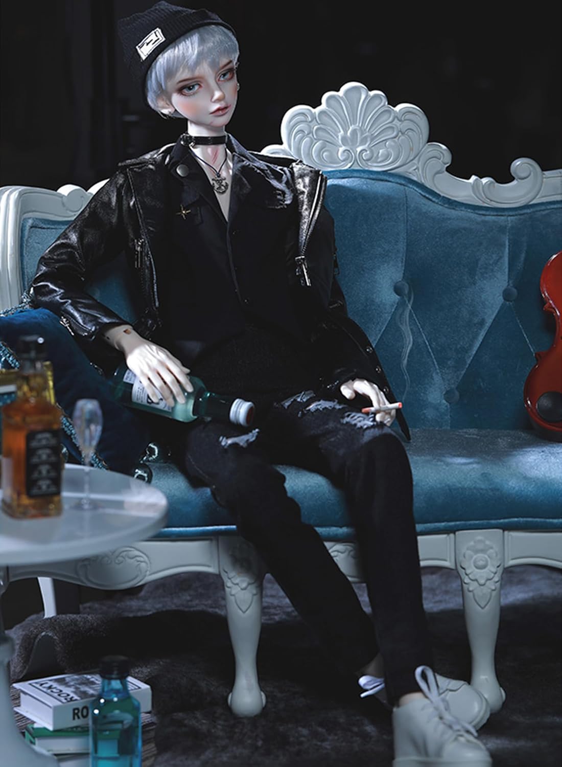 shuga fairy 1/3 スケール 球体関節人形 男 Nago 入れ墨 不良 かっこいい BJDドール 可動 フィギュア 身長68CM メイク済み 樹脂 服セット