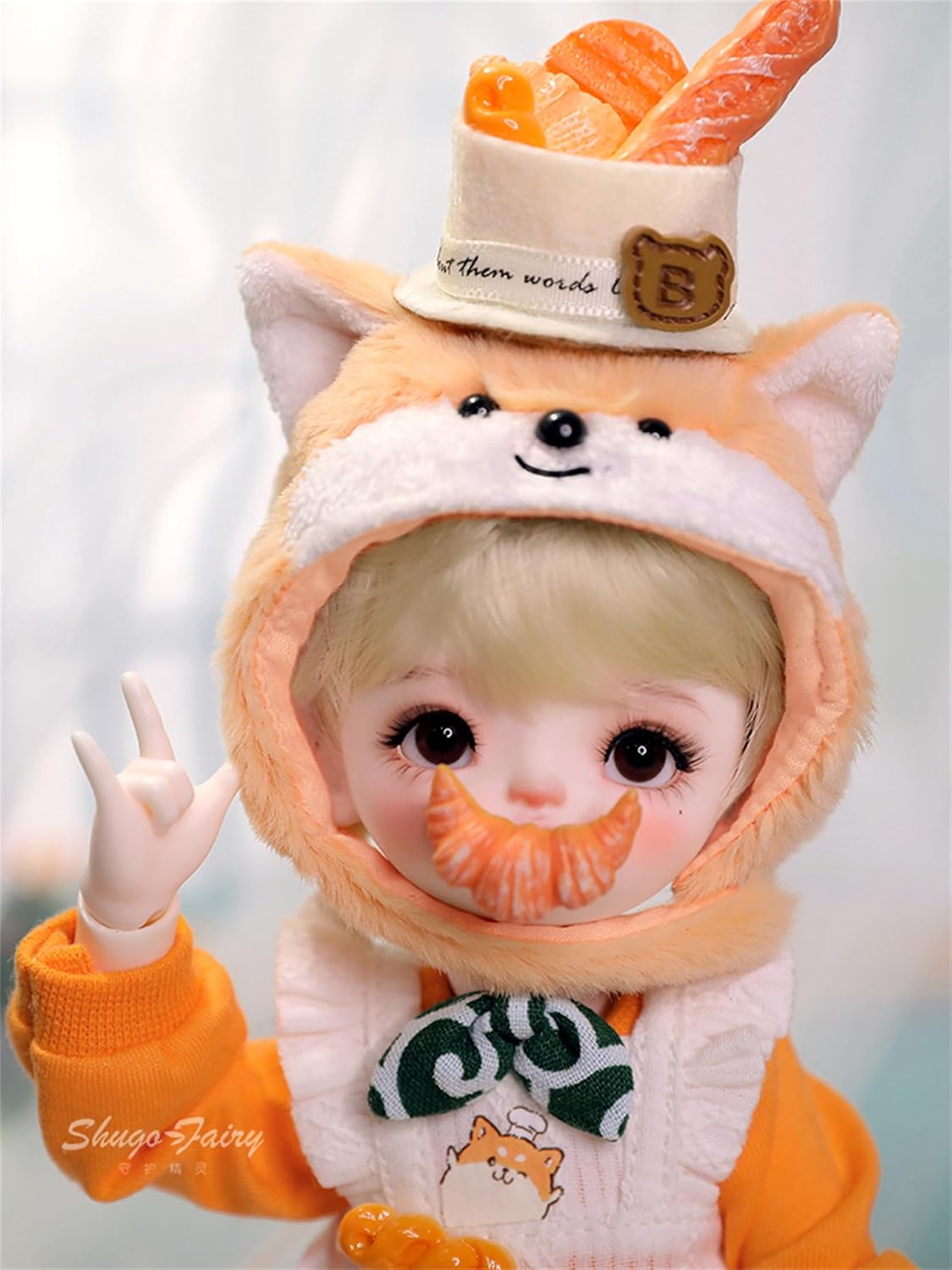 BACALYSO | shuga fairy 1/6 スケール 球体関節人形 小満 柴犬 ベーカー BJDドール 可動 フィギュア 身長24.6CM メイク済み 仮装でき 可愛い 樹脂 服セット