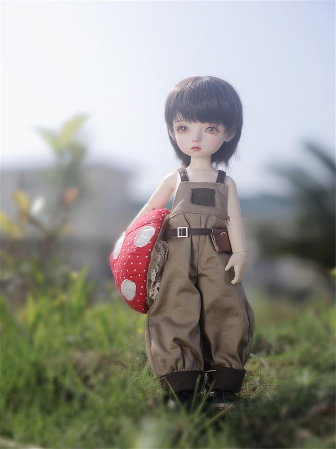 shuga fairy 1/6 スケール 球体関節人形 キノコ 森の妖精 童話風 BJDドール 塗装済み 可動 フィギュア 身長26.5CM メイク済み 樹脂 洋服セット