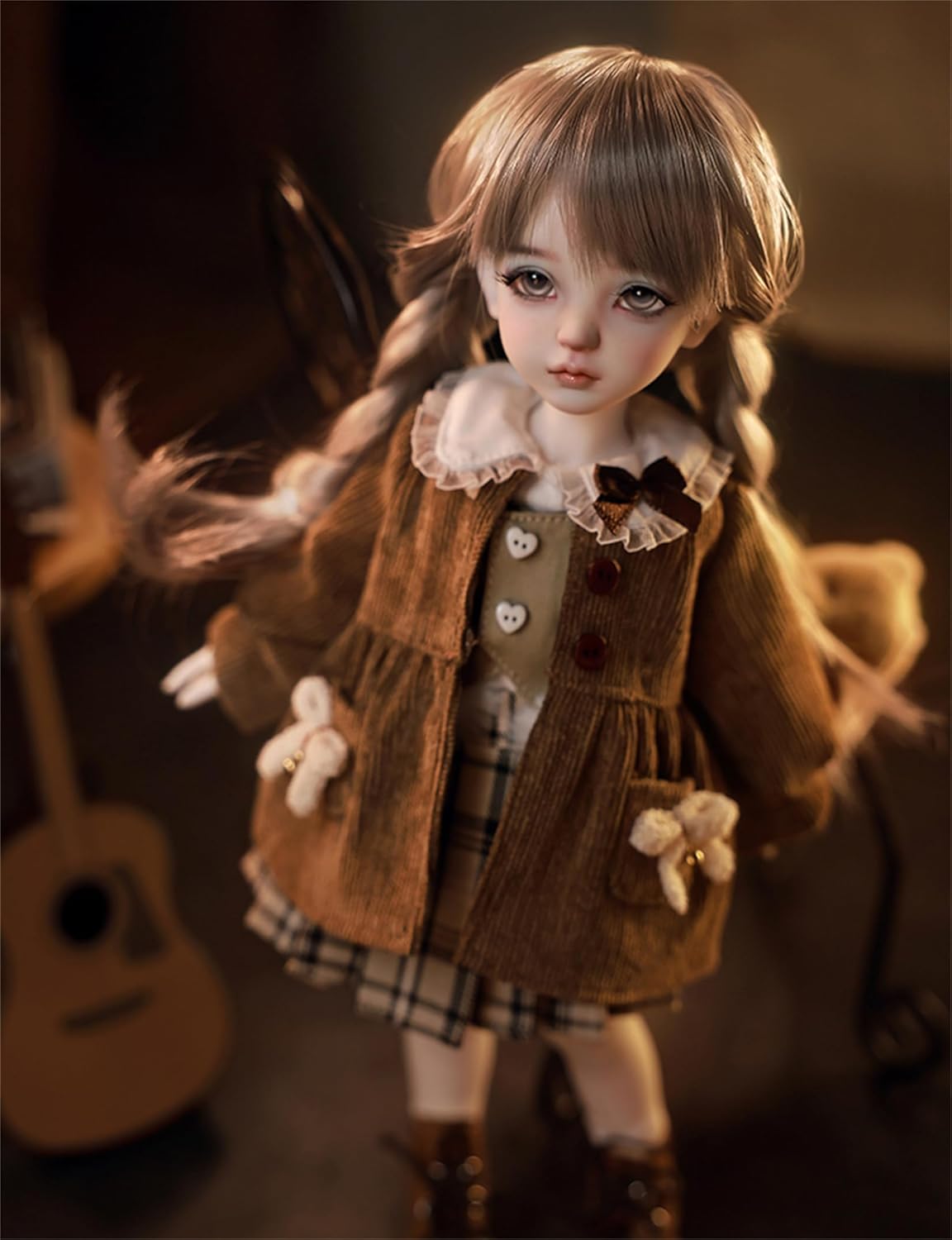 BACALYSO | shuga fairy 1/6 スケール 球体関節人形 女 秋のキャンパス 制服 元気 BJDドール 可動 フィギュア 身長27.5CM メイク済み 仮装でき 可愛い 樹脂 服セット (服セット)