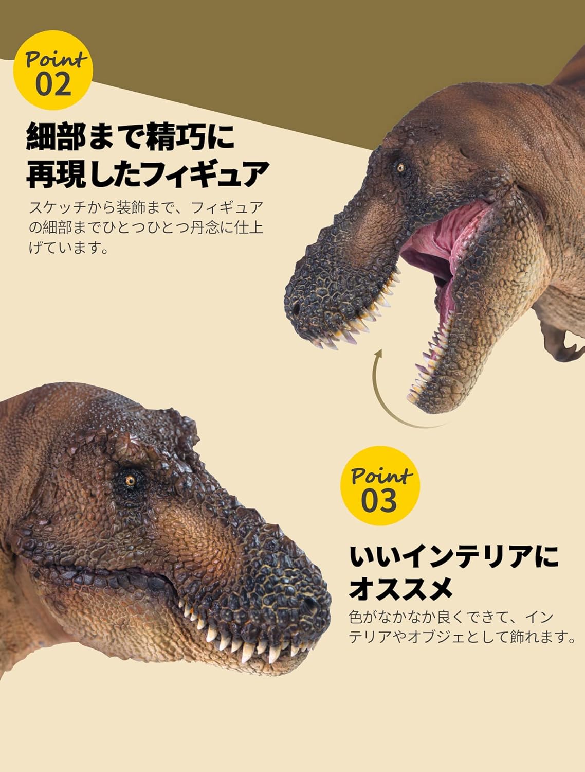 PNSO 1/35 サイズ ティラノサウルス Tレックス T-Rex 恐竜博物館 動物 フィギュア プラモデル おもちゃ 模型 PVC 36cm級