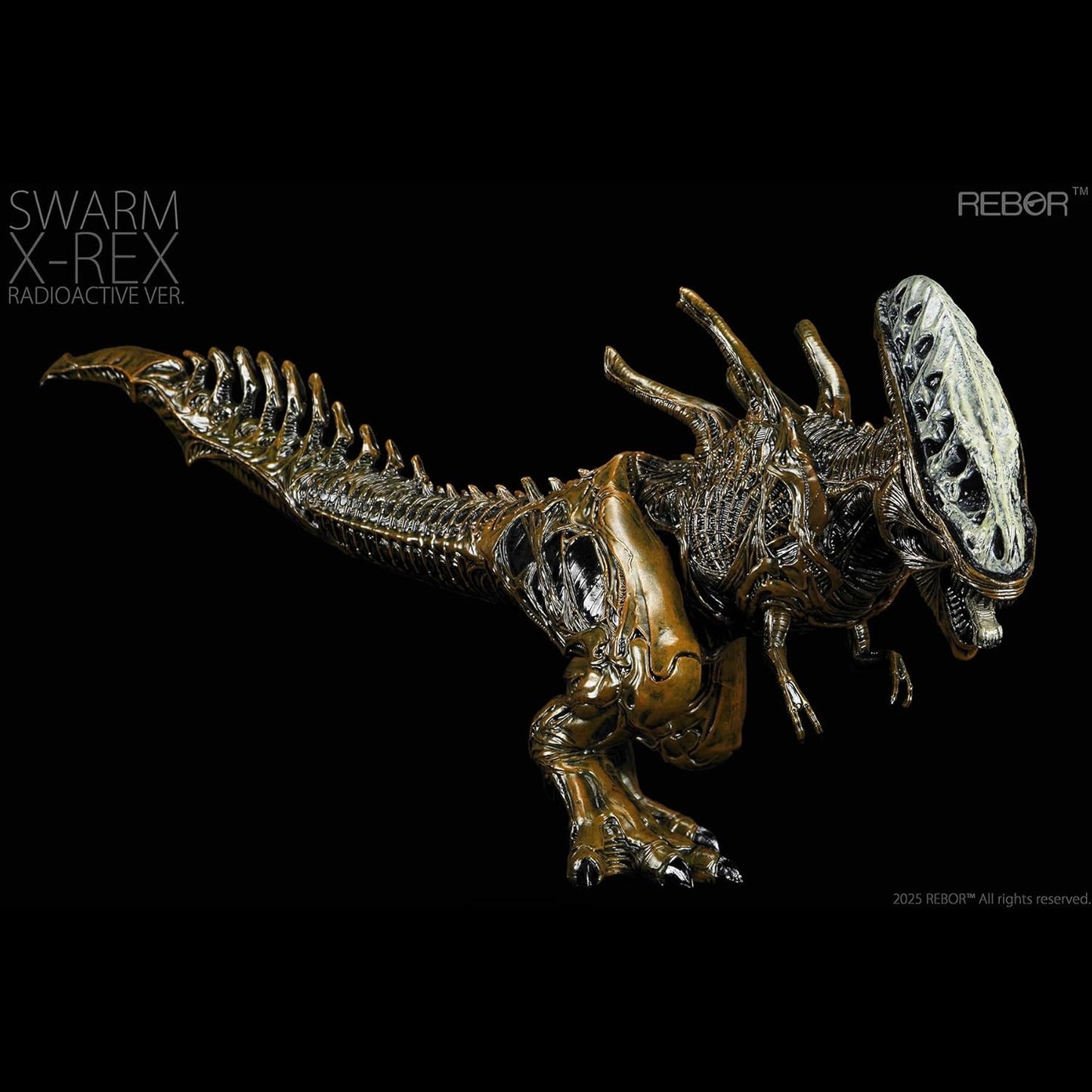REBOR 1/35 Size Swarm X-REX T-REX T-REX Plastic Model Large Dinosaur Realistic PVC Adult Toy Animal Model 16.9 inches (43 cm) Grade Original Painted Finished Product (Red)