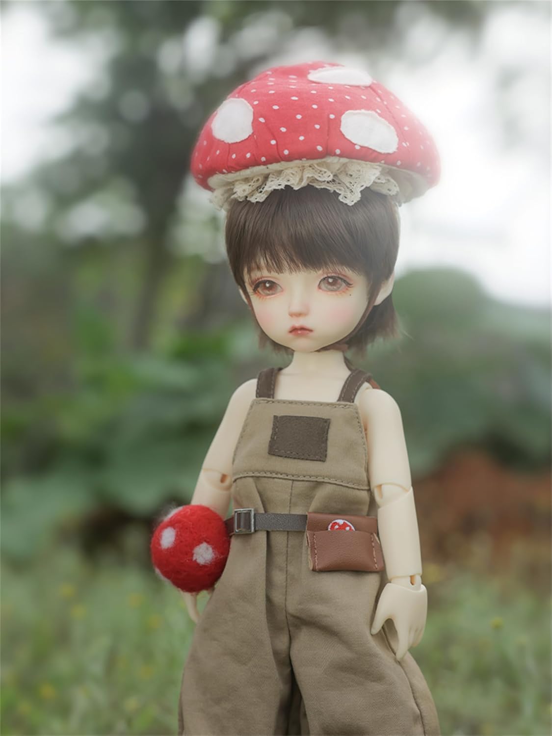 shuga fairy 1/6 スケール 球体関節人形 キノコ 森の妖精 童話風 BJDドール 塗装済み 可動 フィギュア 身長26.5CM メイク済み 樹脂 洋服セット