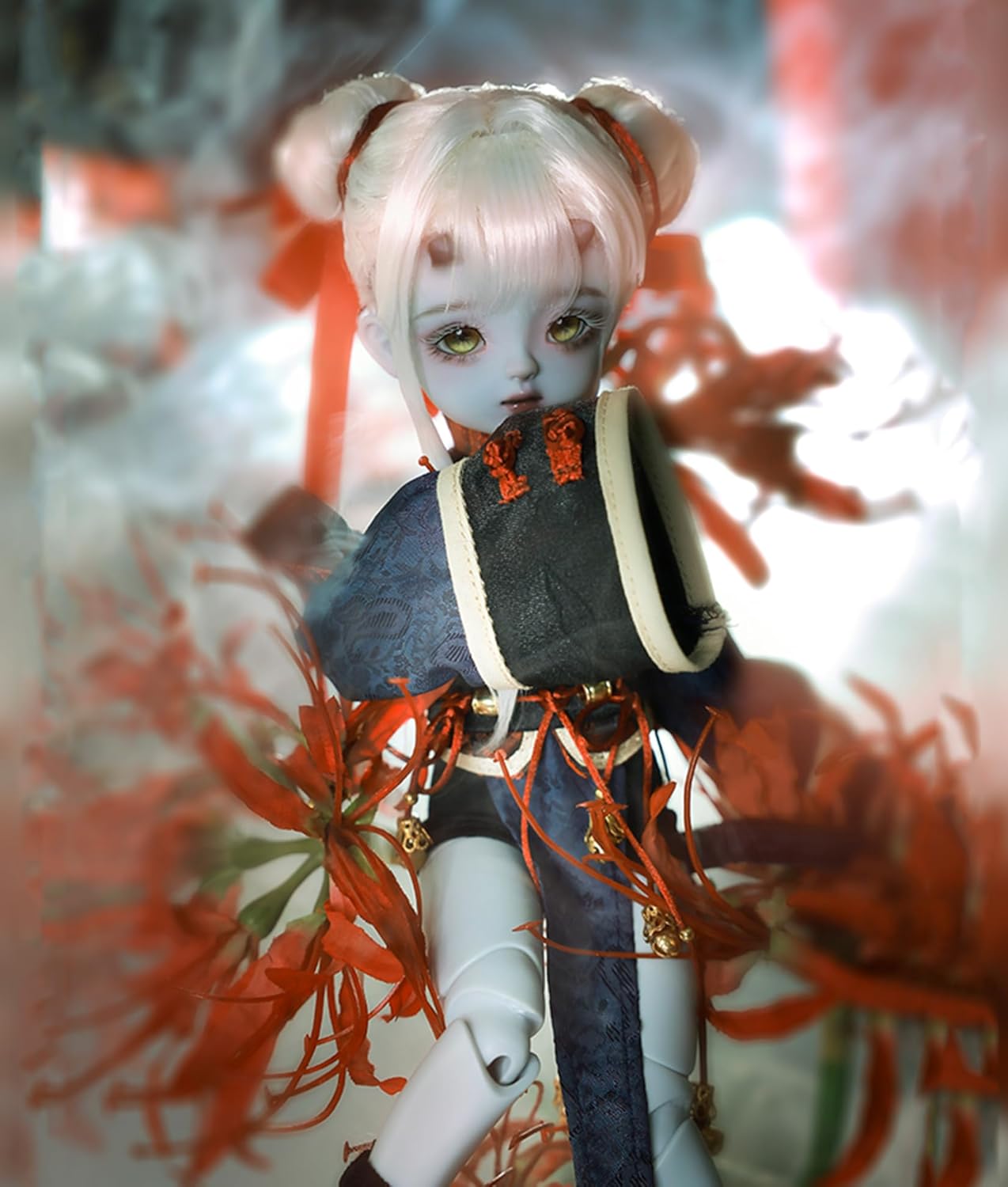 shuga fairy 1/6 スケール 球体関節人形 女 ゾンビ少女 中華風 BJDドール 可動 フィギュア 身長27.8CM メイク済み 樹脂 服セット