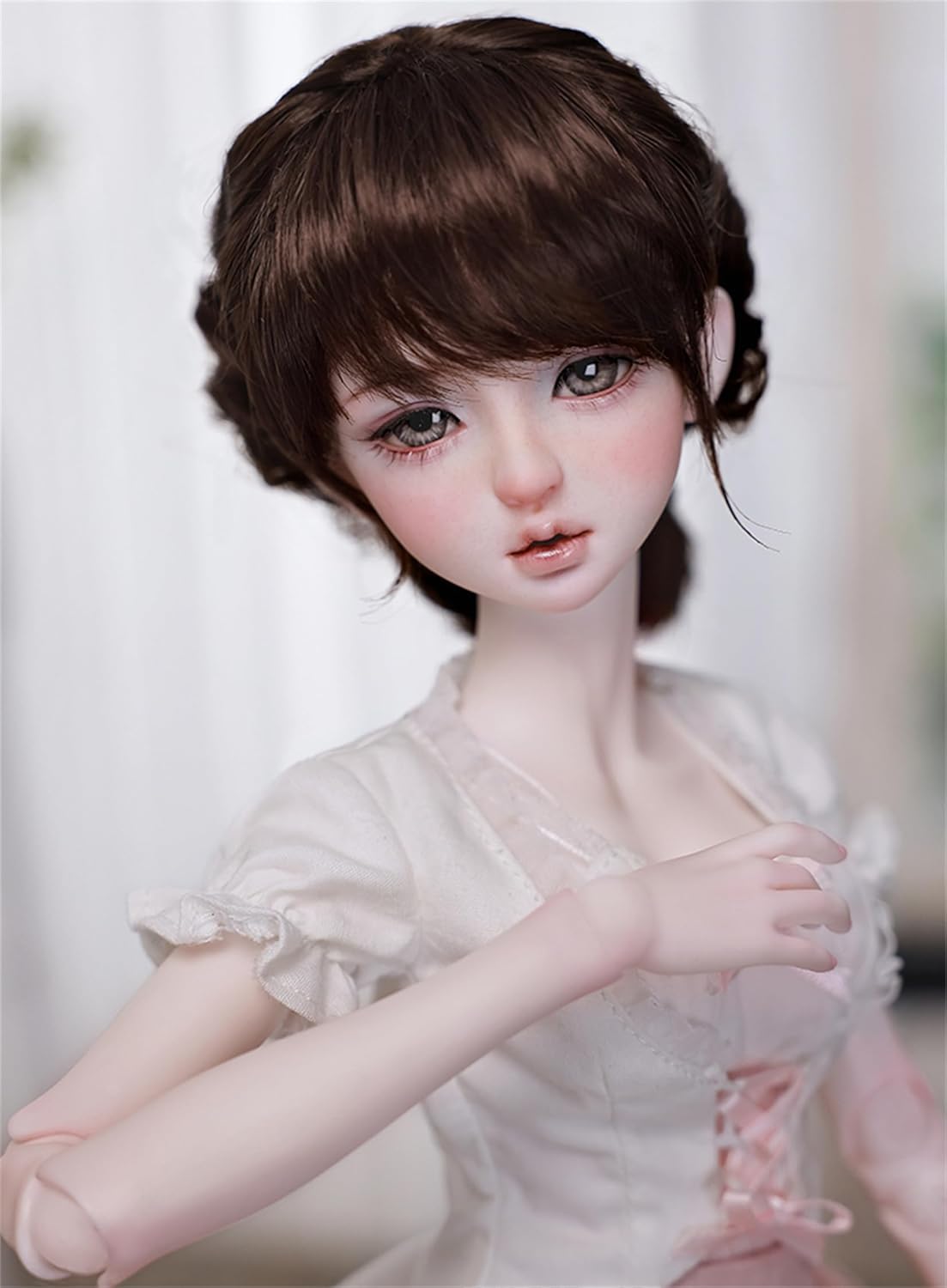 BACALYSO | shuga fairy 1/4 スケール 球体関節人形 女 星 バレリーナ 少女 BJDドール 可動 フィギュア 身長44CM メイク済み 仮装でき プリンセス ドレス 可愛い 樹脂 洋服セット プレゼント (素体(化粧済み))