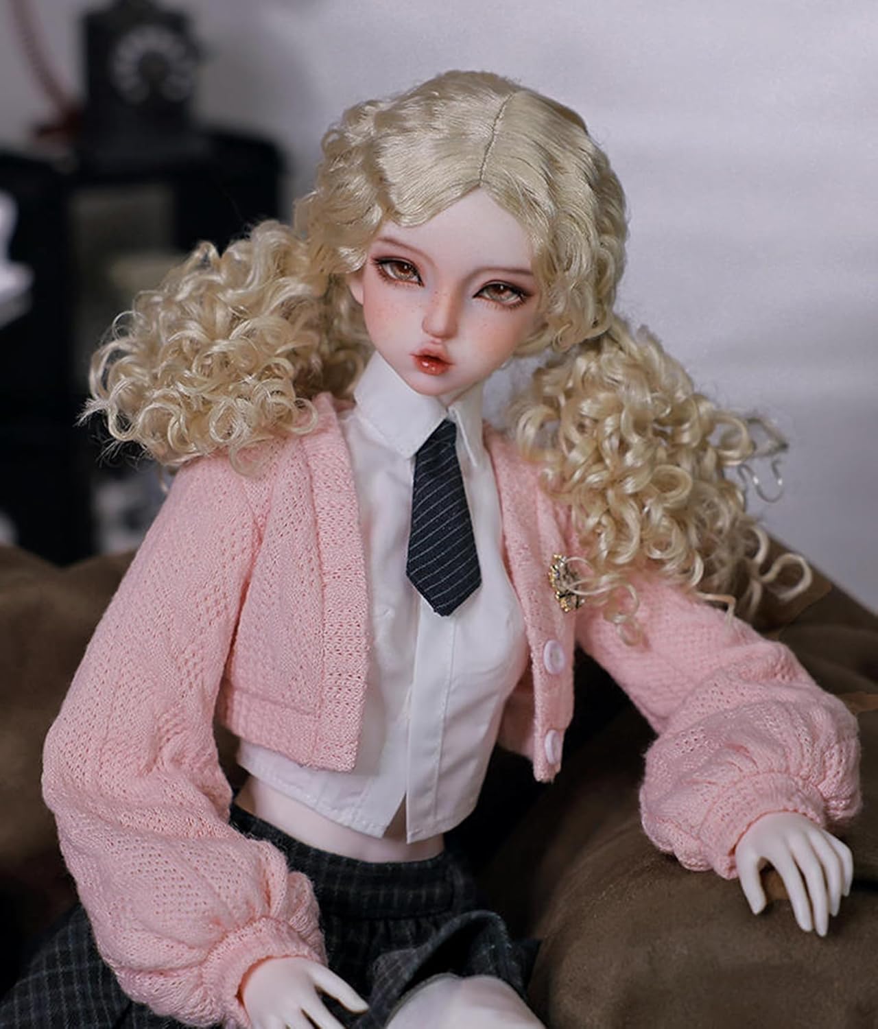 BACALYSO | shuga fairy 1/3 スケール 球体関節人形 女 Xaria アメリカン貴族学院風 少女 BJDドール 可動 フィギュア 身長60.5CM メイク済み 仮装でき プリンセス ドレス 可愛い 樹脂 洋服セット プレゼント (素体(化粧済み))